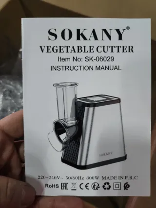 Cortador Verduras Eléctrico Sokany 5 en 1