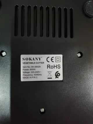 Cortador Verduras Eléctrico Sokany 5 en 1