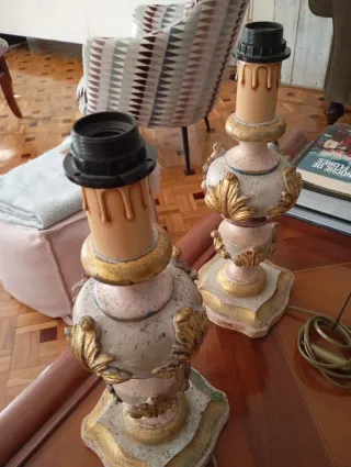 Lámparas Roche Bobois Madera Policromada