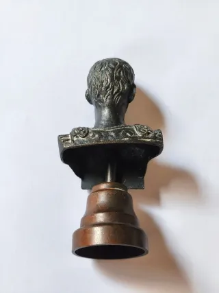 Busto Cobre Octavio Augusto Emperador Romano