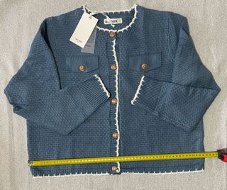 Cárdigan Mujer Manga Larga Cuello Redondo