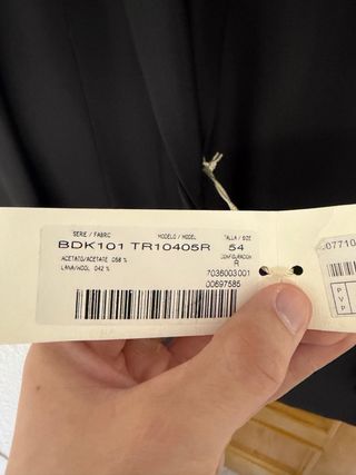 Traje de ceremonia Besston negro nuevo