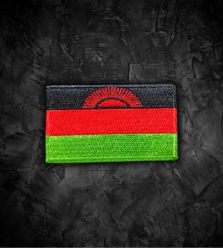 Malaui 🇲🇼 Parche Bandera Termoahesiva
