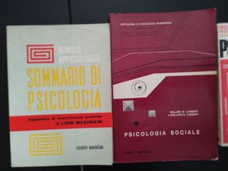 3 libri psicologia anni '70 - '80.