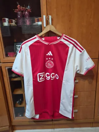 Camiseta Ajax Adidas Roja y Blanca