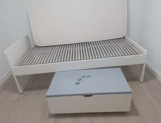Somier, colchón y cajón