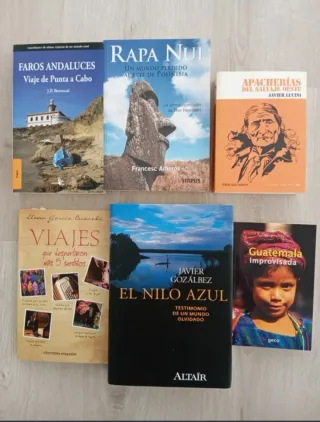 Lote seis libros literatura viajes 5€
