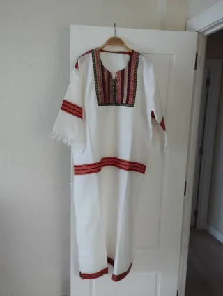 Vestido Túnica étnica blanca con bordados