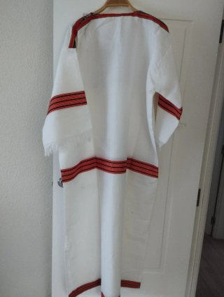 Vestido Túnica étnica blanca con bordados