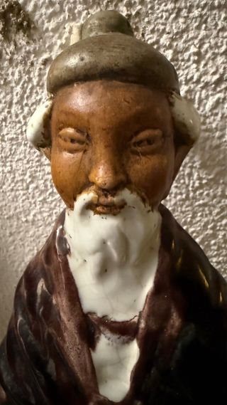 Pareja Figuras Chinas Cerámica Decorativas