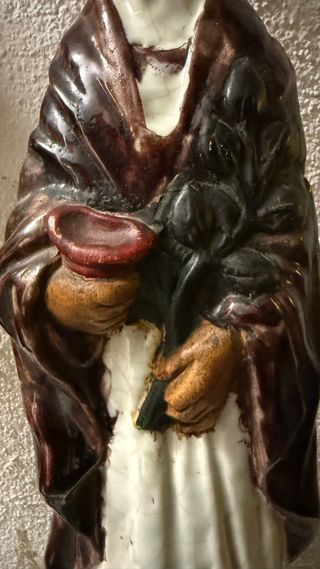 Pareja Figuras Chinas Cerámica Decorativas