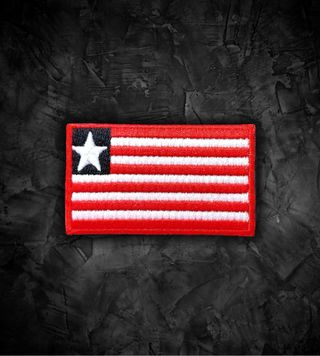 Liberia 🇱🇷 Parche Bandera Termoahesiva