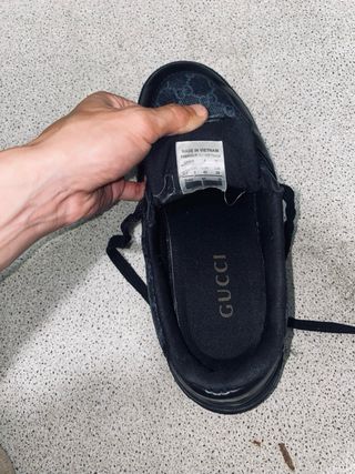 Zapatillas Gucci Negras y Grises