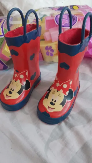 Botas de agua niña Minnie Mouse talla 21