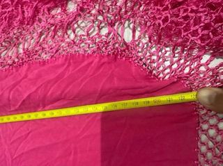Mantón de Manila bordado seda rosa