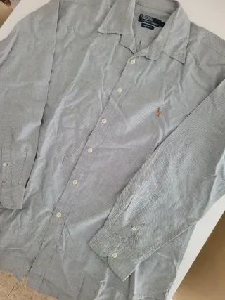 Camisa Polo Ralph Lauren Gris Talla L