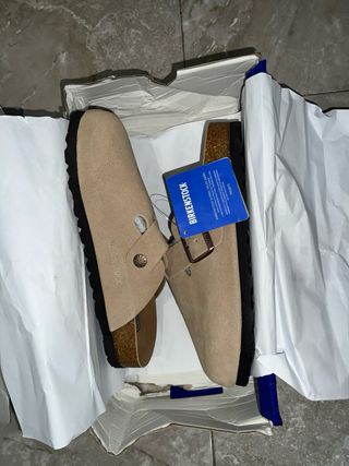 Zuecos Birkenstock Beige