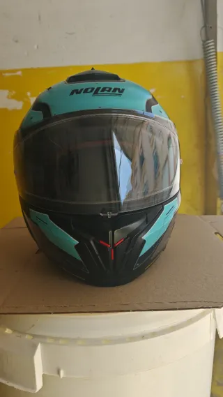 Casco Nolan N80,8 Negro/Azul Talla S