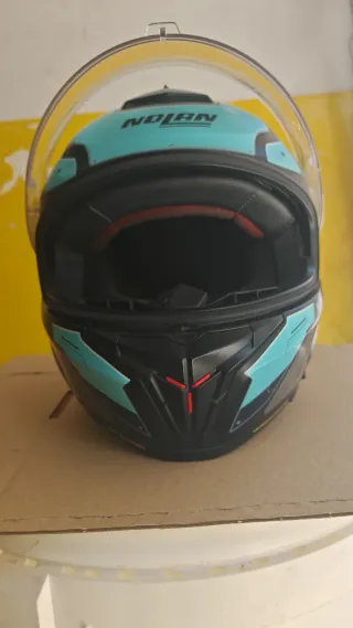 Casco Nolan N80,8 Negro/Azul Talla S