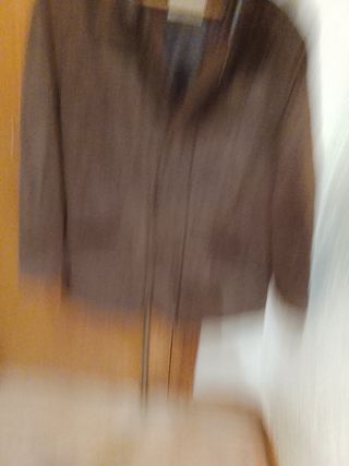 Chaquetón Piel Marrón Talla 54