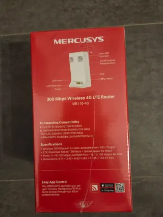 Router Inalámbrico 4G LTE MERCUSYS