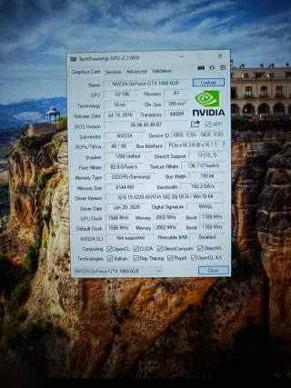 Tarjeta Gráfica NVIDIA GeForce GTX 1060
