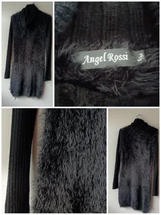 Vestido largo invierno negro, muy calentito.