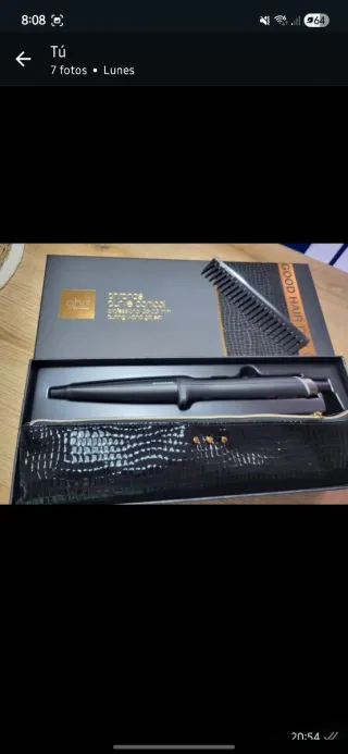 Rizador GHD Cónico Negro