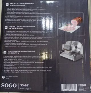 SOGO SS-921 Cortadora de Fiambre Profesional