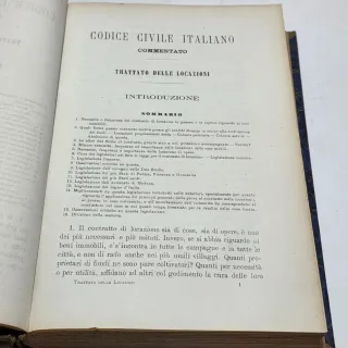 Libro antico - Codice civile italiano (locazioni)