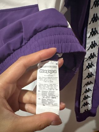 Sudadera Kappa Morada y Blanca