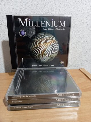 5 CD NUEVOS ENCICLOPEDIA MULTIMEDIA MILLENIUM.