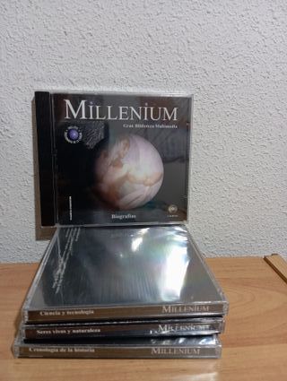 5 CD NUEVOS ENCICLOPEDIA MULTIMEDIA MILLENIUM.