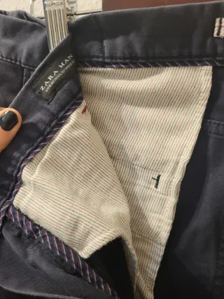 Pantalón Chino Zara Man Beige Talla 42