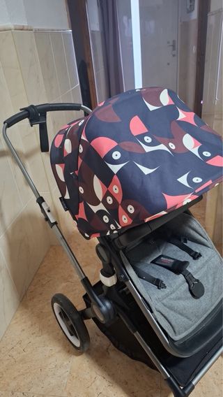 Silla Bugaboo Fox 3 gris y rosa