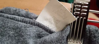 Falda polar larga gris