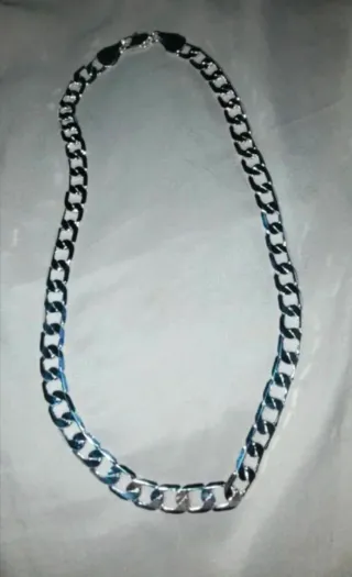 Cadena Cubana Plata 925 - 55cm 8mm 32g (aprox)