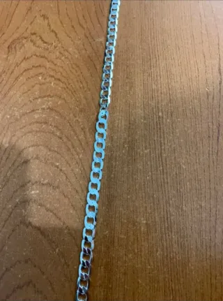 Cadena Cubana Plata 925 - 55cm 8mm 32g (aprox)