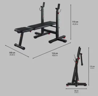 Banco musculación Corength plegable