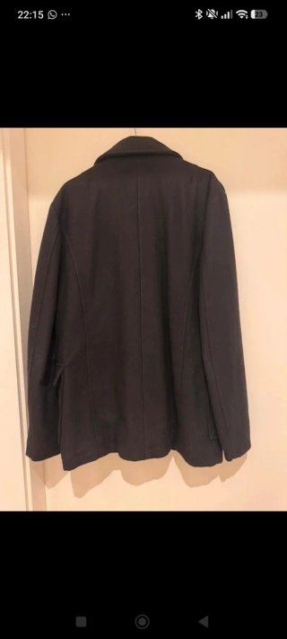 Casaco Cruzado Preto Solid Jeans Tamanho M