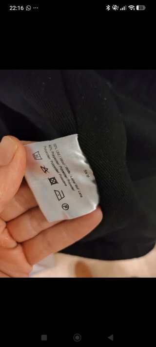 Casaco Cruzado Preto Solid Jeans Tamanho M