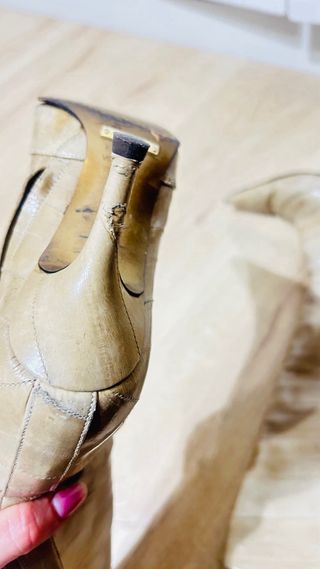 Botas Dolce & Gabbana Beige/Gris
