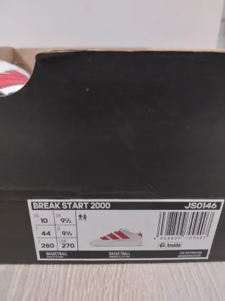 Zapatillas Adidas Blancas y Rojas Talla 44 Nuevas