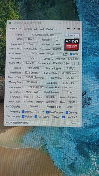 PC Gamer RX 6800 + Ryzen 5 5500
