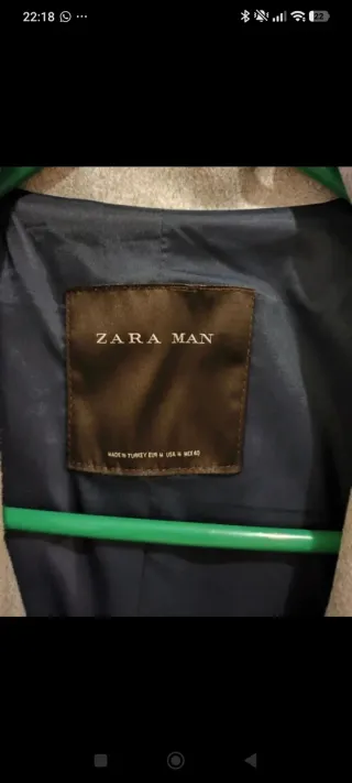 Casaco Zara comprido cinza Tamanho M
