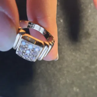 Anello Argento 800 Vintage Placcato Oro