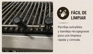 Parrilla Profesional a Gas Mainho 4 Fuegos