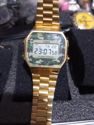 Orologio Casio Vintage Camouflage Oro