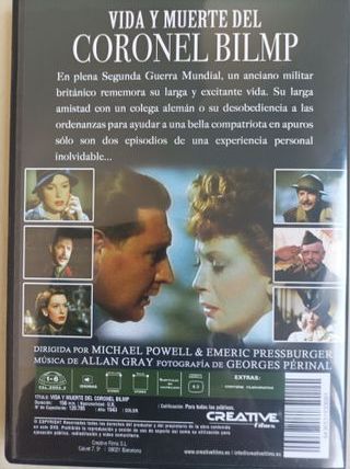 DVD Vida y muerte del Coronel Blimp (1943)