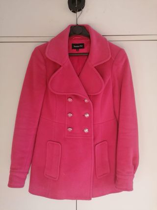 Cappotto Patrizia Pepe rosa con bottoni